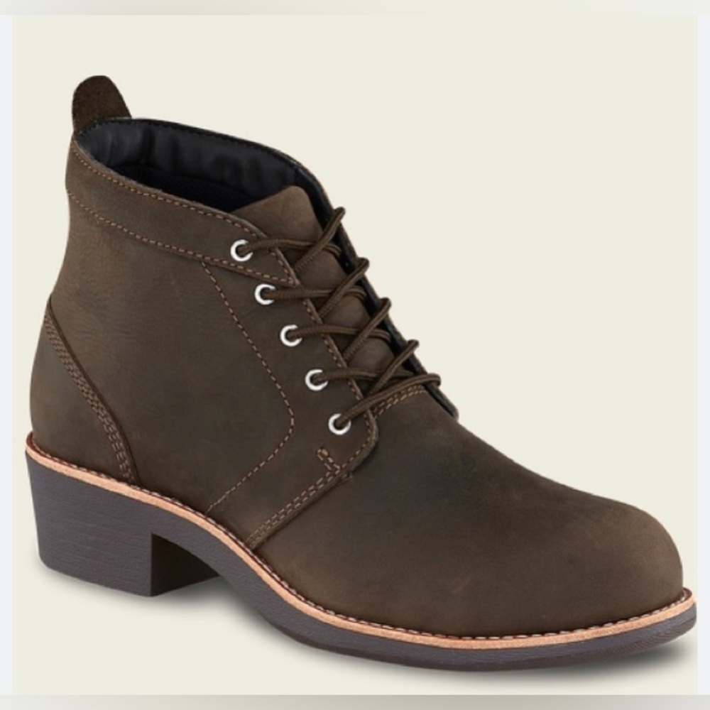 WORX Zink Chukka‎ boots steel toe oiled leather size 6.5